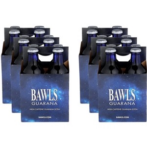 Bawls Guarana Original Soda - 4 per pack - 6 Cases -10 fl oz - 1 of 2