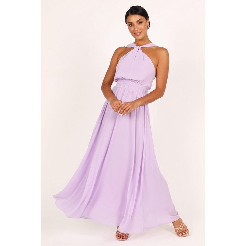 Petal And Pup Womens Blossom Halterneck Maxi Dress - Lavender Xl