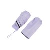 Unique Bargains Umbrella 6-Rib Flat 50% Fold Mini Parasol Full Shading-Sun Protection Impact Cloth 34.25"x20.47" 1 Pcs - 3 of 4