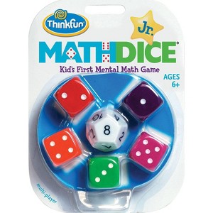 ThinkFun Math Dice Jr. Math Game, Ages 6+, Dice Game - 1 of 4
