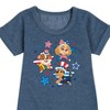 Girls' - Paw Patrol - Americana Graphic Short Sleeve Fleece Dress - 2 of 4
