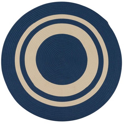 Colonial Mills Coronado Round - True Blue 6 Ft round Round Rug Indoor/Outdoor 100% Polypropylene