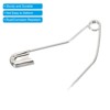 Unique Bargains Metal DIY Blankets Crafts Brooch Making Home Sewing Curved Safety Pins - 4 of 4