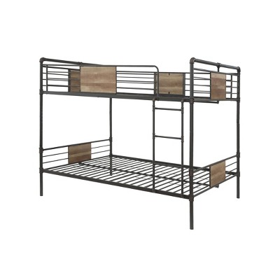 Queen Brantley Bunk Bed Sandy Black/Dark Bronze - Acme Furniture