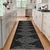 Modern Striped Rug for Living Room, Large Non-Slip Low Pile Diamond Washable Rugs, Stain-Resistant Contemporary Geometric Soft Indoor Carpet - 2 of 4