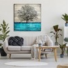 Stupell Industries Modern Turquoise Tree Collage, 36" x 36" - 2 of 4