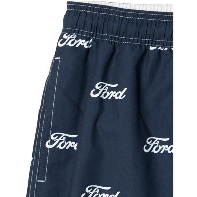 Мужские брюки Ford Mens Swim Trunks Bathing Suit UPF 50+ Logo Navy Blue Medium — фото 4