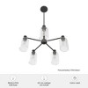 Hunter 26" Lochemeade Ceiling Light Noble Bronze Finish 5-Bulb Chandelier with Clear Glass Shades for Modern Spaces - 2 of 4