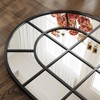 BEAUTYPEAK 36" x 24" Arched Windowpane Mirror Decor Wall Mirror, Black - 4 of 4