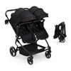 Side by Side Double Stroller for Twins, Lightweight Compact Foldable Baby Travel Stroller with High Landscape Seat - 2 of 4