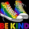 Adult Design By Humans Be Kind Sneakers LGBTQIA PrideBy Legato Tendo Tank Top - 2 of 2