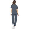 MediChic Womens 8-Pocket Scrubs Set- Mock Neck with 4-Pocket Jogger Scrub Pants - 3 of 4