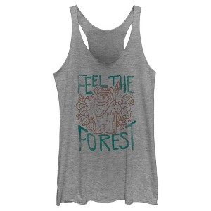 Women's Star Wars: Return of the Jedi Feel the Forest Racerback Tank Top - 1 of 4