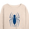 Women's - Marvel - Spider-man Logo Lightweight French Terry Wide Neck Long Sleeve Shirt - 2 of 4