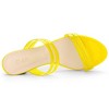 Allegra K Women's Clear Strappy Slide Mule Block Heel Sandal - 4 of 4