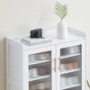 5-Tier Shoe Cabinet with Glass Doors – Entryway Shoe Organizer with Adjustable Shelves for Hallway & Living Room - 4 of 4