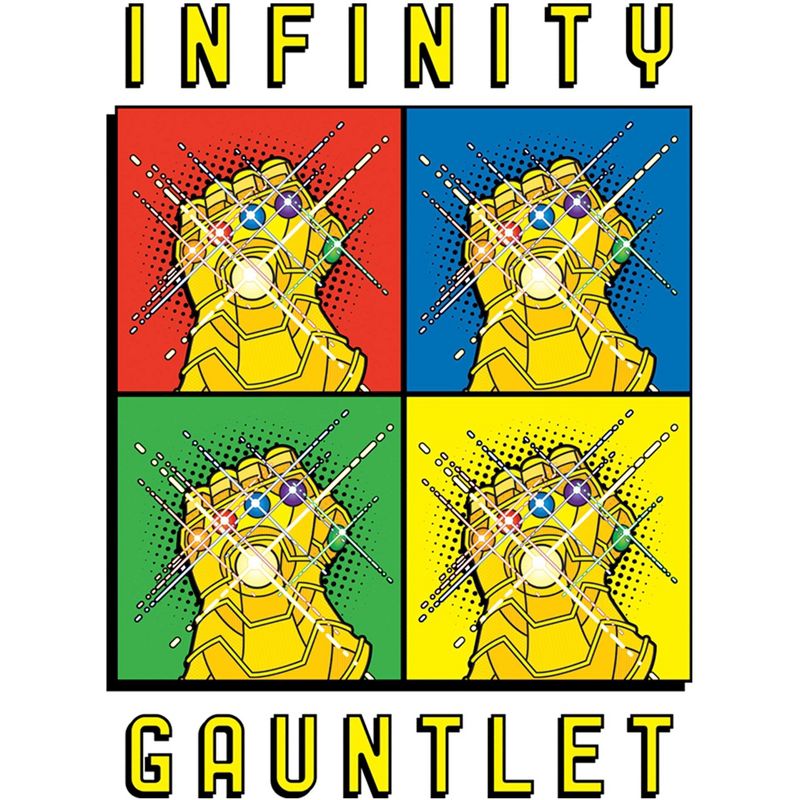 Men's Marvel Infinity Gauntlet Retro Boxes Baseball Tee, 2 of 5