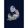 Men's Star Wars Darth Vader Starry Sleigh Pull Over Hoodie - 2 of 4