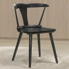 Kumasinova 17.5"H Rustic Farmhouse Dining Chairs Set of 2,Eco-Friendly Rubberwood Armless Chair for Kitchen,Versatile Side Chair,300lbs Max - 4 of 4
