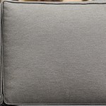 gray cushion/gray wicker