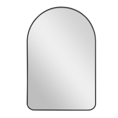 Yeddi 27"X 71" Oversized Arched Black Full Length Mirror Arched Wall Mirror,Extra Large Full Length Mirror,Floor Body Mirror With Stand-The Pop Home