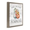 Stupell Industries Fall Country Market Pumpkins Floating Frame Canvas Art - 2 of 4