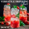 BENETI Modern Highball Drinking Glasses, Handmade European Crystal Glasses Set of 6, 18oz - 2 of 4