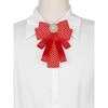 INSPIRE CHIC Women's Shirt Decoration Polka Dots Bow Ties Ribbon Brooch Pin 1 Pc - 4 of 4