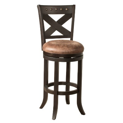 Brantley Swivel Counter Height Barstool Deep Bronze/Brown - Hillsdale Furniture