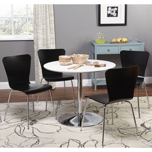 5pc Hillsboro Dining Set White/black - Buylateral : Target