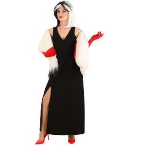 HalloweenCostumes.com Disney's 101 Dalmatians Women's Cruella De Vil Stole Costume - 1 of 4