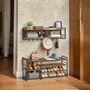 Adjustable 4-Tier Shoe Storage Bench - Versatile Entryway Organizer for Bedroom, Closet, and Living Room - 3 of 4