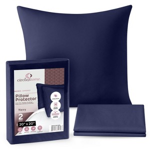Circles Home, 100% Cotton Zippered Pillow Protector - 1 of 4