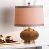 Alexis Gold Beaded Table Lamp - 19 Inch Height - LIT4016 - Taupe - Safavieh - 3 of 4