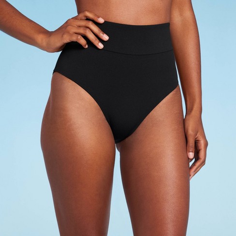 Women's High Waist High Leg Medium Coverage Bikini Bottom - Shade