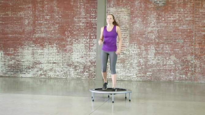 Stamina Mini Fitness Trampoline w/ Smart Workout App, 2 of 9, play video