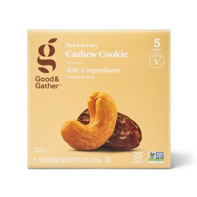 Cashew Cookie Nutrition Bars - 5ct - Good & Gather™