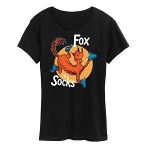 Women's - Dr. Seuss - Fox In Socks Jumping Short Sleeve Graphic T-Shirt - 1 of 4