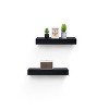 AZL1 Life Concept Decorative Bookshelf Wall Floating Shelve Wall Shelf Farmhouse Home Decor Display Shelving Wall Shelf, Black, 18.11"*3.94"*1.57" - 3 of 4