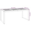 vidaXL Patio Table, with U-shaped Legs 70.9"x35.4"x29.5" Solid Wood Acacia - 4 of 4