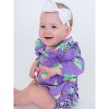 RuffleButts Baby Toddler Girls Long Sleeve Flutter Bubble Romper - 4 of 4