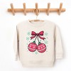 Christmas Ornaments Sketched Snowflakes - Toddler Graphic Sweatshirt - 2 of 4