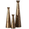 Brushed Paint Unique Straight Design Metal Decorative Floor Vase Flower Holder for Entryway, Living Room - 2 of 4