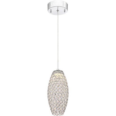 Possini Euro Vesta 35 1/2 Wide Gold Crystal LED Pendant