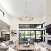 PAKOKULA 32-Light Gold Large Farmhouse Classical Wagon Wheel Chandelier - 4 of 4