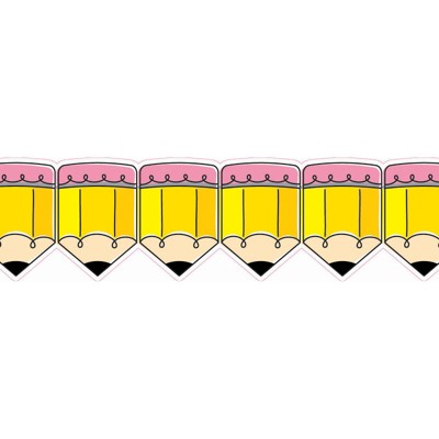 Creative Teaching Press Doodle Pencils EZ Border, 48 Feet (Pack of 6)