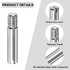 Unique Bargains Stainless Steel Durable Multipurpose Use Dowel Pins - 2 of 4