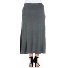 24seven Comfort Apparel Women's Elastic Waist Maxi Skirt - 3 of 4