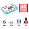 PICASSO-TILES 40pc Nano Mini Magnetic Tiles for Kids with Storage Case, STEM Educational Building Blocks Toy for Toddlers Girls Boys Ages 3 and up - 3 of 4
