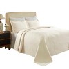 100% Cotton Bedspread Set Waves Matelasse Decorative Bedspread and Pillow Sham Set by Blue Nile Mills - 2 of 4